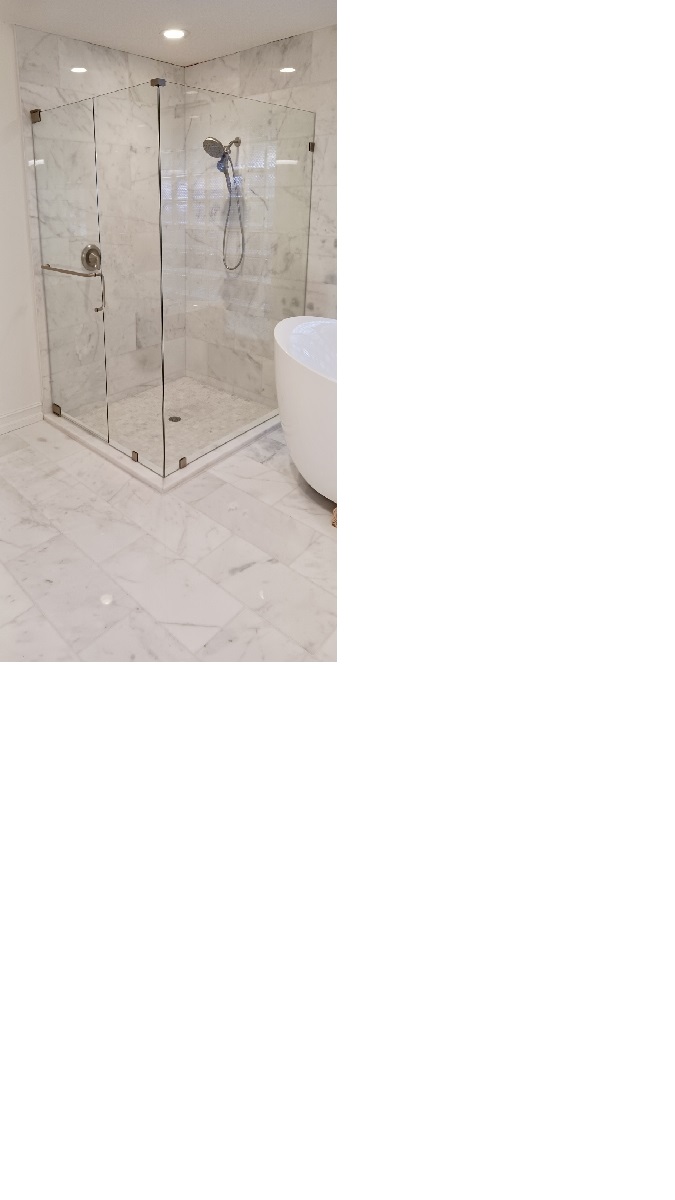 90o Frameless Shower Door Enclosure- Palm Harbor